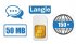 LANGIE punjiva SIM kartica s 50MB (podaci + tel) za prijevod u 150 zemalja širom svijeta