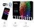 Cortina de luz LED inteligente 1,5m x 2,1m - Cortina Twinkly con 210 piezas RGB + W + BT + Wi-Fi