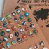 Push pins for wooden maps - FLAGS of countries 273 pcs