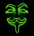 Halloween masks LED - Green