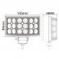 Led arbeidslys - 240 grader vidvinkel 54W (18 x 3W) + IP67 vanntett dekning