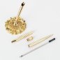 Bolígrafo de metal - con elegante y elegante soporte para el juego de escritorio de oficina
