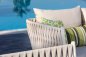 Gartenmöbel - Luxus-Gartensitzgarnitur aus Aluminium/Rattan - Sitzgelegenheit für 4 Personen + Tisch