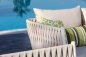 Garden furniture - luxury garden seating aluminum/rattan set - seating for 4 people + table