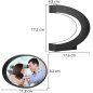 Flytende fotoramme - flytende glassbilderammer magnetiske med RGB-fargebelysning