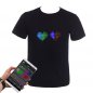 LED RGB färg programmerbar LED T -shirt Gluwy via smartphone (iOS/Android) - mångfärgad