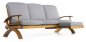 Wooden garden furniture - luxury wooden sofas set for 5 people + coffee table