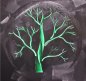 Metal wall paintings art 3D - LED backlit RGB 20 colors - Tree of life 50x50cm