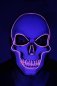 LED kaukė SKULL - violetinė