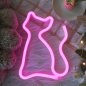 Logo Cat - світлодіодний сяючий неоновий знак як прикраса стіни