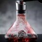 Decanter tal-inbid - karafes tal-inbid lussużi 1500ml sett b'muntanji tal-fidda + blalen tat-tindif