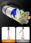 Endoscopio eléctrico de 2 articulaciones con rotación HD + autoenfoque + pantalla de 5" + cámara de 6 mm con LED + grabación en micro SD