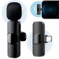 Mobilais mikrofons Bezvadu — viedtālruņa mikrofons ar USBC raidītāju + klips + 360° ieraksts