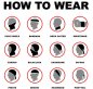 Multifunctional headwear (scarf or bandana) - BLACK
