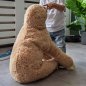Travesseiro de preguiça para animais de estimação - almofada de pelúcia corporal extra grande XXL 90cm