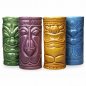 Căni Tiki - Pahare de ceramică cocktail - set de 4 buc