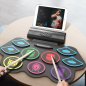 Drums silicone pad (electronic drum kit) - 9 drums (MP3 + Headphones) + Bluetooth