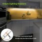 Luz LED para cocina, cama, escalera Tira de 1M con sensor de movimiento + batería Li-on - PACK