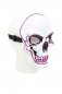 LED-maske SKULL - lilla