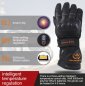 Elektrisch beheizbare Handschuhe mit Schutzpolster + 6000mAh Akku + 3 Heizstufen 40-65°