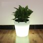 LED kvetináč (črepník) svietiaci + možnosť meniť RGB farby + IP44 (27x27x28 cm)