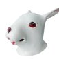 Rabbit white - silicone face and head mask for children and adults