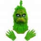 Grinch Maske und Handschuhe - die Grinch realistische Gesichtsmaske (Latex / Silikon) für Weihnachten