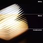 Libro luminoso a LED - luce pieghevole a forma di libro