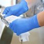 Nitrile gloves antibacterial for daily use - Blue