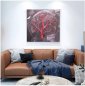 Metall veggmalerier kunst 3D - LED bakgrunnsbelyst RGB 20 farger - Livets tre 50x50cm