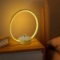 Magnetická kruhová noční lampa s levitující (vznášející) kuličkou a barevným RGB podsvícením