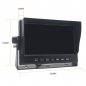 Kamera cadangan set AHD - Monitor mobil HD LCD 7 "+ Kamera HD 1x dengan 18 LED IR