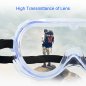 Transparent protection glasses fully closed with valves + Anti-fog