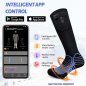 Calcetines eléctricos termocalentados para hombres y mujeres: 3 niveles de temperatura a través de la aplicación para teléfonos inteligentes (iOS/Android)