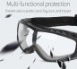 Transparent protective goggles with built-in foam against viruses