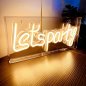 LETS PARTY - שלט פרסום LED ניאון לוגו ניאון נדלק