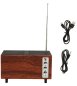 Rádio príjímač - retro vintage z dreva s Bluetooth + FM/AM rádio / AUX / USB disk / Micro SD