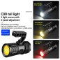 Světlomet - LED baterka + teleskopický ZOOM + LED displej + 3 režimy světla až do 3000m