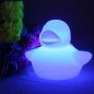 LED svietiaca plávajúca kačka plastová 23x29cm - RGB farby + IP65 + diaľkový ovládač