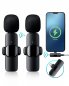 SET Microfono smartphone wireless 2x con trasmettitore con USBC + Clip + registrazione 360°