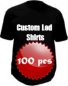 Custom light up shirts - 100x pack