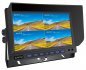 Monitor de coche híbrido AHD/CVBS de 8 canales de entrada de 10,1" con grabación en tarjeta micro SD (hasta 512 GB) para 8 cámaras