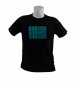 MATRIX LED-equalizer-skinnende T-shirt