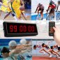 LED-Countdown-Uhr für Sportarten wie Fitness, Schwimmen, Leichtathletik - 29cm breit