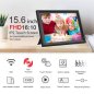 Digital photo frame electronic with WiFi 15,6" - black picture frame (photo + video) - 64GB memory