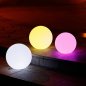LED Kugel leuchtend 30cm - 8 Farben + Li-Ion + Solarpanel + IP44 Schutz