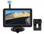 Wireless car camera set - 5" monitor + mini rear HD camera (IP68 protection)