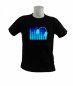 Camiseta piscante - equalizador azul