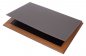 Desk blotter - luxury design (Wood + Gray Leather) 100% Handmade