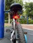 Zadne svetlo na bicykel so smerovkami bezdrotove s 32LED + zvukový efekt 120 dB